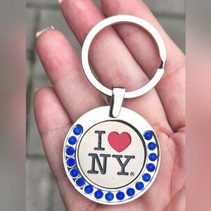 Restoration Hardware "I ❤️ NY" Swarovaki Crystal Keyring